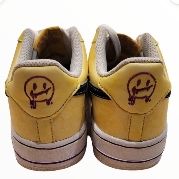 Nike Air force 1 RARE Low Yellow Graphic  Sneakers - Picture 5 of 9